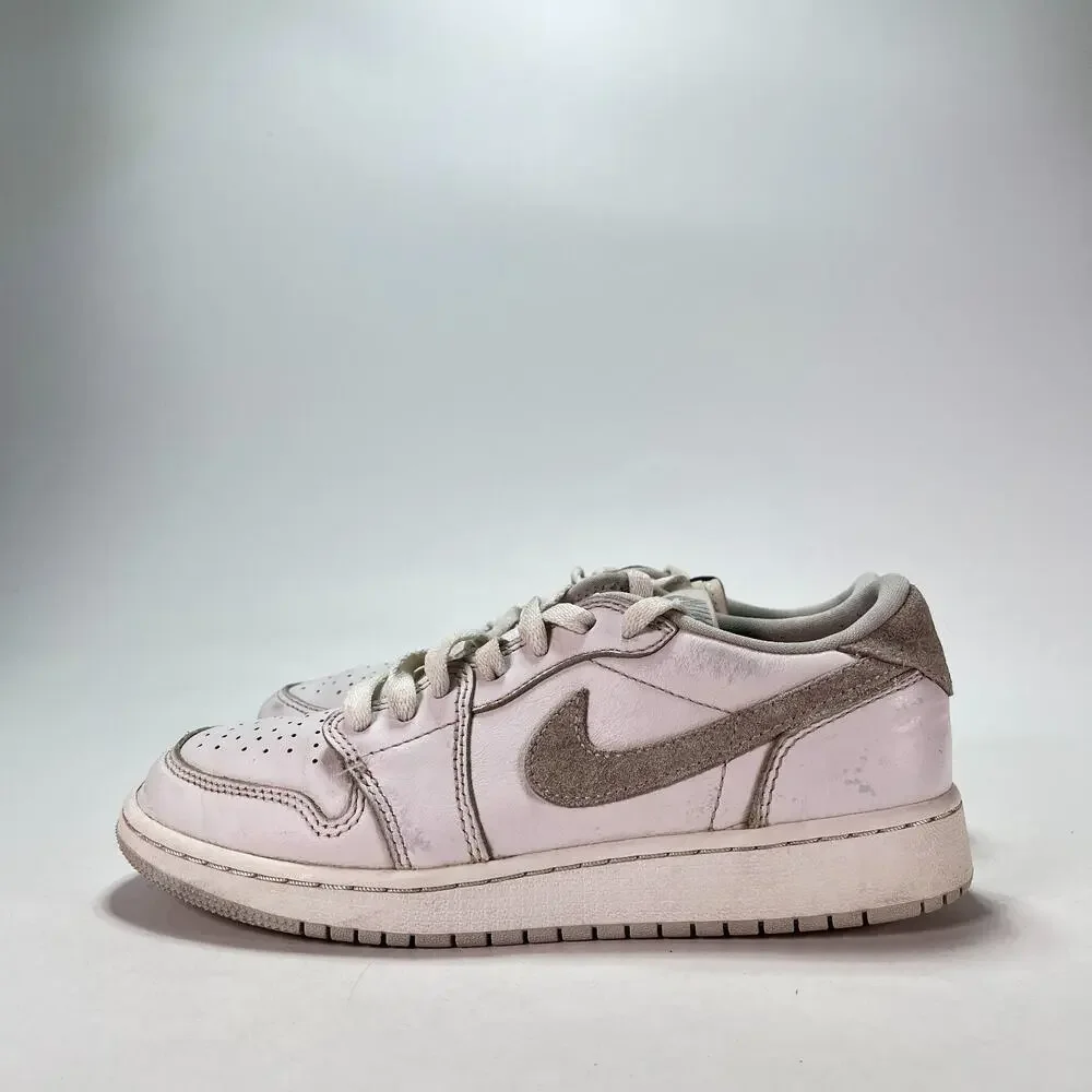 Nike Air Jordan 1 Low White Ironstone Casual Sneakers CZ0858-100 Youth Size 5.5Y